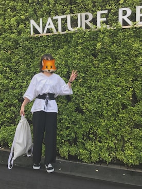 「韓国旅行」｜「アイテム（Tシャツ/カットソー）」を使った、ʚ♥ɞ にゃんぐう〜 さん（レディース・157cm）の春コーディネート