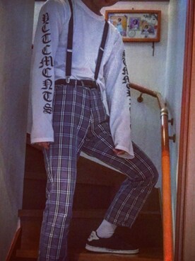 「白ソックス」｜Hiroto Hirumaさん（メンズ・175cm）の冬コーディネート