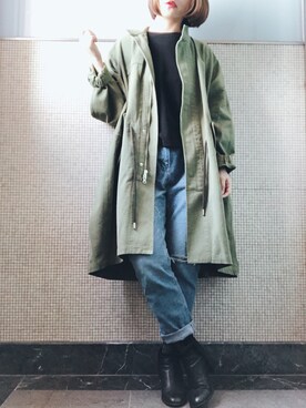 「mamafashion」｜「アイテム（ジャケット/アウター）」を使った、____慕·Mu____さん（レディース・159cm）の冬コーディネート