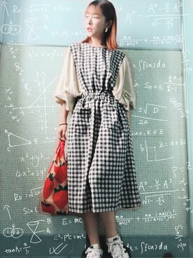 「mamafashion」｜____慕·Mu____さん（レディース・159cm）の冬コーディネート