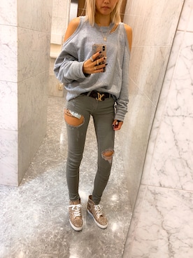 「GYDA（ジェイダ）のアイテム」を使った、sh10wwさん（レディース・158cm・30代）の秋コーディネート