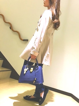 「CECIL McBEE（セシルマクビー）のアイテム（トレンチコート）」を使った、st0510さん（レディース・157cm）の春コーディネート