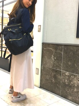 「FREE'S MART（フリーズマート）のアイテム（デニムジャケット）」を使った、st0510さん（レディース・157cm）の春コーディネート
