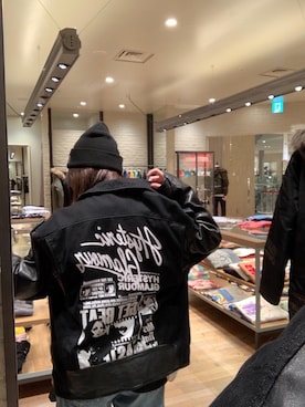 「パンクコーデ」｜「アイテム（ライダースジャケット）」を使った、MIUKIさん（レディース・157cm）の冬コーディネート