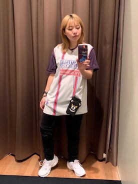 「70'sコーデ」｜「アイテム（PC・スマホグッズ/家電）」を使った、MIUKIさん（レディース・157cm）の夏コーディネート