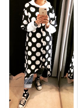「アイテム（ワンピース/ドレス）」を使った、Aminaさん（レディース・154cm・50代）の春コーディネート