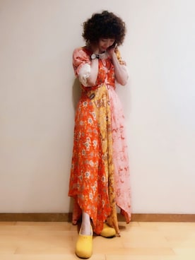 「アイテム（ワンピース/ドレス）」を使った、Aminaさん（レディース・154cm・50代）の春コーディネート