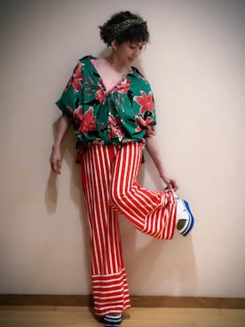 Aminaさん（レディース・155cm・50代）の夏コーディネート