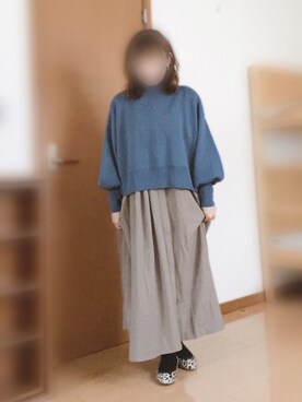 「antiqua」｜「アイテム（シャツワンピース）」を使った、さーりんさん（レディース・153cm）の秋コーディネート