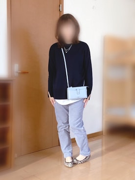 「2連ネックレス」｜さーりんさん（レディース・153cm）の秋コーディネート