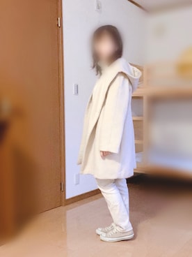 「Supreme.La.La.（シュープリームララ）のアイテム（ジャケット/アウター）」を使った、さーりんさん（レディース・153cm）の冬コーディネート