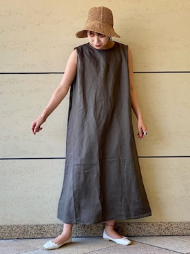 「URBAN RESEARCH DOORS（アーバンリサーチドアーズ）のアイテム（バレエシューズ）」を使った、マリンさん（レディース・165cm）の夏コーディネート