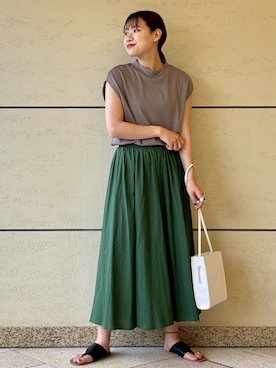 「mizuiroind（ミズイロインド）のアイテム」を使った、マリンさん（レディース・165cm）の夏コーディネート