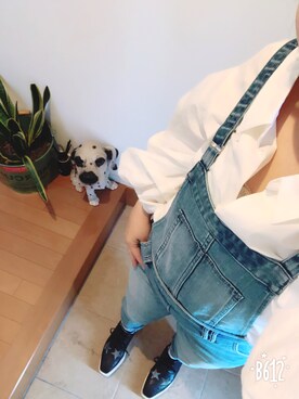「STELLA McCARTNEY（ステラマッカートニー）のアイテム（ローファー）」を使った、miyumarさん（レディース・148cm）の春コーディネート