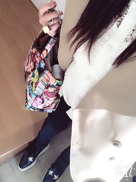 「STELLA McCARTNEY（ステラマッカートニー）のアイテム（ローファー）」を使った、miyumarさん（レディース・148cm）の春コーディネート