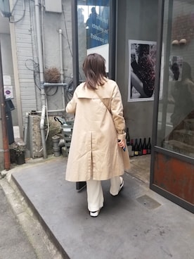 「アイテム（トレンチコート）」を使った、sarAさん（レディース・148cm・20代）の春コーディネート