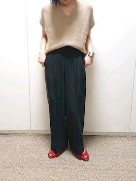 「赤い靴」｜みいさん（レディース・153cm）の春コーディネート