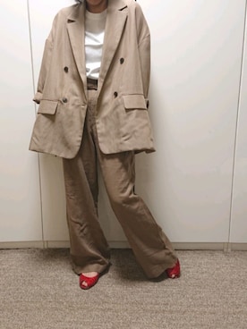 「赤い靴」｜みいさん（レディース・153cm）の春コーディネート