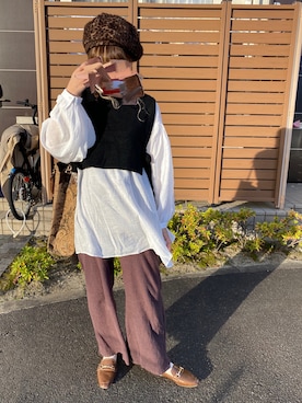 𝙱 𝙸 𝚆 𝙰 さん(レディース・158cm)の秋コーディネート