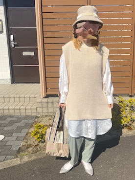 𝙱 𝙸 𝚆 𝙰      さん（レディース・158cm）の春コーディネート