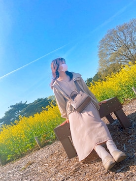 「one way（ワンウェイ）のアイテム（ブルゾン）」を使った、karen 相互フォローさん（レディース・153cm）の春コーディネート