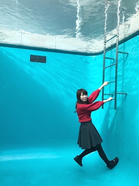 「美術館」｜rihoさん（レディース・157cm）の春コーディネート