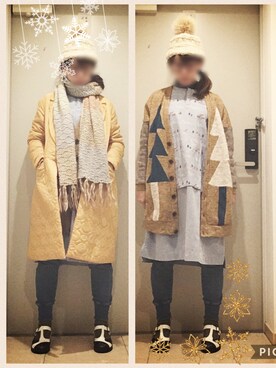なちゲノムさん（レディース・156cm）の冬コーディネート