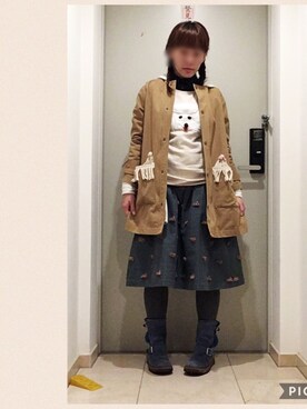 なちゲノムさん（レディース・156cm）の冬コーディネート