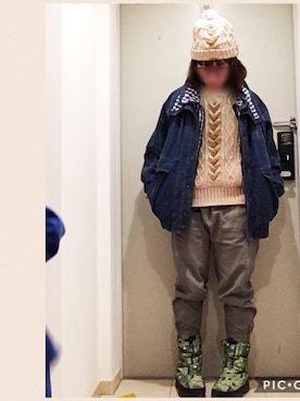 なちゲノムさん（レディース・156cm）の冬コーディネート