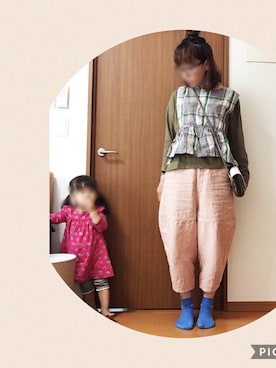 「zucca」｜「アイテム（スリッポン）」を使った、なちゲノムさん（レディース・156cm）の春コーディネート