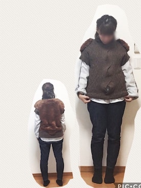 「うしろ姿」｜「アイテム（その他）」を使った、なちゲノムさん（レディース・156cm）の秋コーディネート