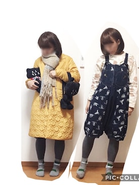 「にゃー」｜「アイテム（ブーツ）」を使った、なちゲノムさん（レディース・156cm）の冬コーディネート