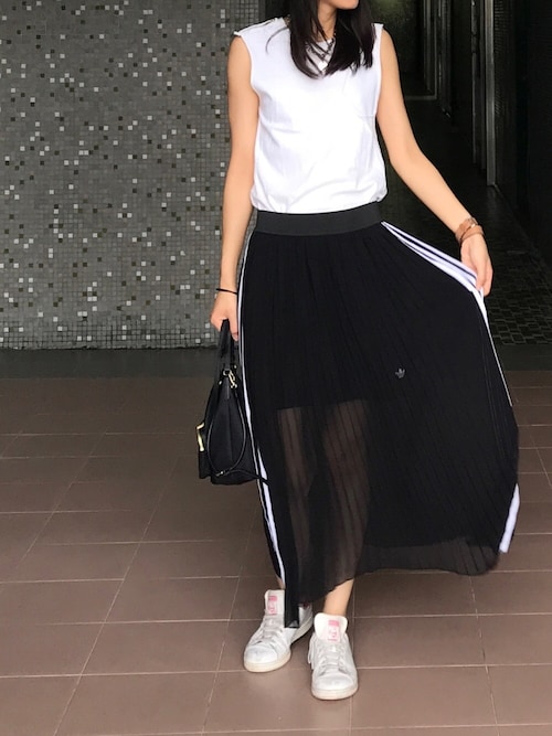 Adidas Originals アディダスオリジナルス のシャツワンピースを使った人気ファッションコーディネート Aractidf