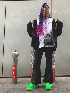李宇さん（レディース・163cm）の冬コーディネート