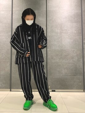 「WHITELAND（ホワイトランド）のWHITELAND/ホワイトランド/リネンシャツ（シャツ/ブラウス）」を使った、李宇さん（レディース・163cm）の夏コーディネート