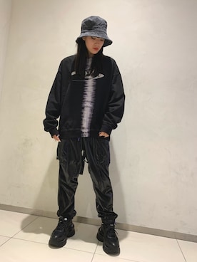 李宇さん(レディース・163cm)の秋コーディネート