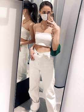 「チェーンバッグ」｜mitsuさん（レディース・159cm）の夏コーディネート