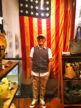 「Carhartt WIP（カーハートダブリューアイピー）のアイテム（シューズ）」を使った、AzharJaafar さん（メンズ・165cm）の冬コーディネート