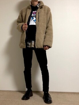 「薔薇」｜「アイテム（ジャケット/アウター）」を使った、Hiroさん（メンズ・178cm）の冬コーディネート