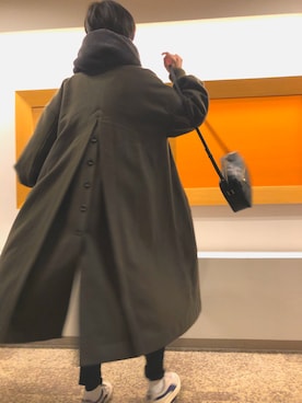 「mici（ミチ）のアイテム（ジャケット/アウター）」を使った、Beckyさん（レディース・171cm）の冬コーディネート