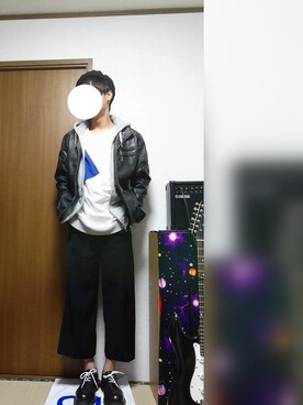 「NICE CLAUP（ナイスクラップ）のアイテム（ハンチング/ベレー帽）」を使った、Aさん（メンズ・176cm）の冬コーディネート