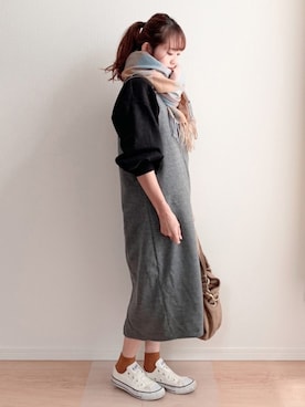 「Plush&Lush（プラッシュアンドラッシュ）のアイテム」を使った、anmiさん（レディース・156cm）の秋コーディネート
