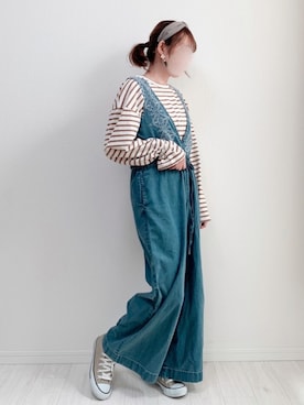 「Cou Cou!（クゥクゥ）のアイテム」を使った、anmiさん（レディース・156cm）の春コーディネート