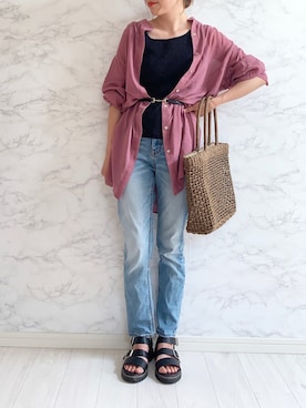 anmiさん（レディース・156cm）の夏コーディネート