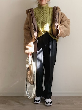 「ADOLESCENCE （アドレセンス）のアイテム（ブルゾン）」を使った、anmiさん（レディース・156cm）の秋コーディネート
