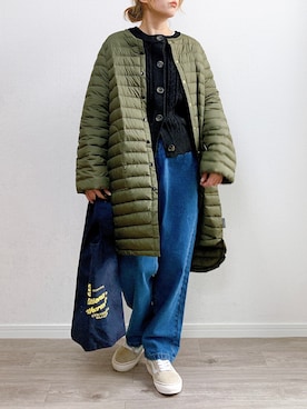 「Traditional Weatherwear（トラディショナルウェザーウェア）のMARCHE BAG MINI（トートバッグ）」を使った、anmiさん（レディース・156cm）の冬コーディネート