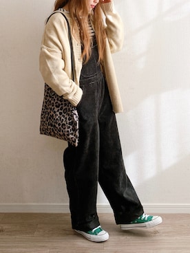 「ウィッグ」｜「アイテム（オールインワン・サロペット）」を使った、anmiさん（レディース・156cm）の冬コーディネート
