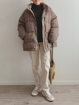 「DHOLIC STYLE（ディーホリックスタイル）のアイテム（その他アウター）」を使った、anmiさん（レディース・156cm）の冬コーディネート