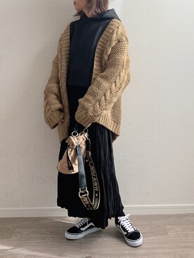 「パーカーワンピ」｜anmiさん（レディース・156cm）の冬コーディネート