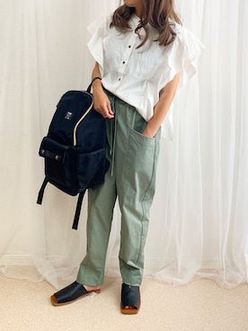 「OMNES Another Edition（オムネス アナザーエディション）のアイテム」を使った、anmiさん（レディース・156cm）の夏コーディネート